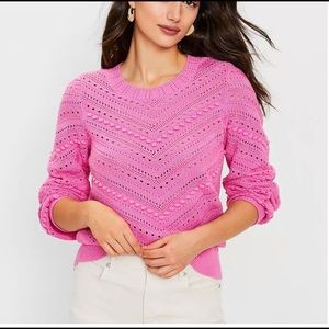 Loft Bubble pointelle sweater